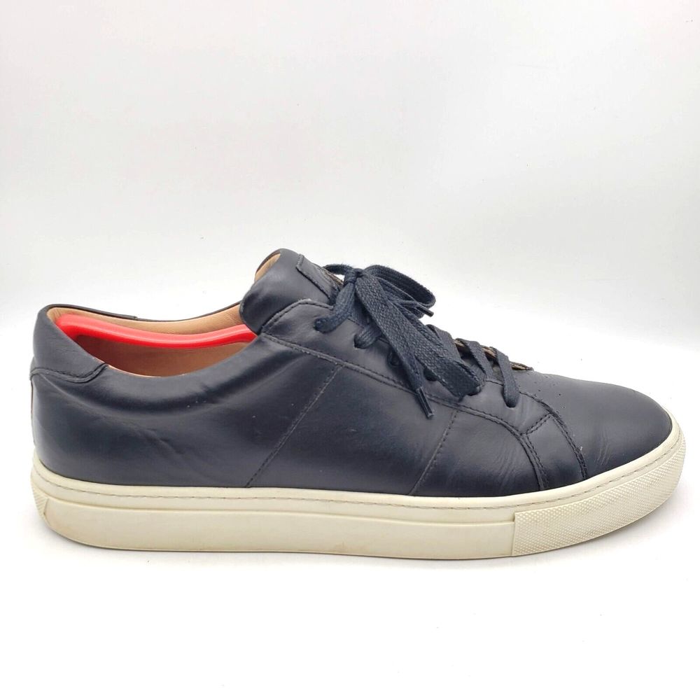 GREATS Brooklyn The Royale Men's Size 10.5 Lace Black Leather Low Top Sneakers